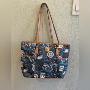 Dooney and Bourke Disney Cruise Line blue print Purse